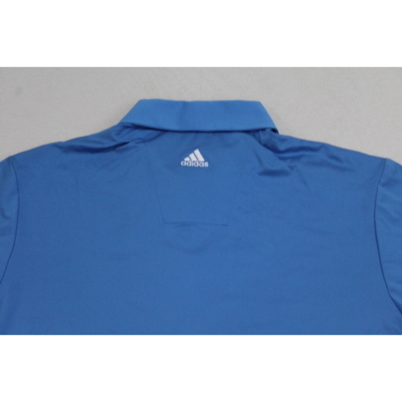 Adidas Men Blue Polo Clima Lite Shirt Short Sleeve Size Large - Picture 8 of 9